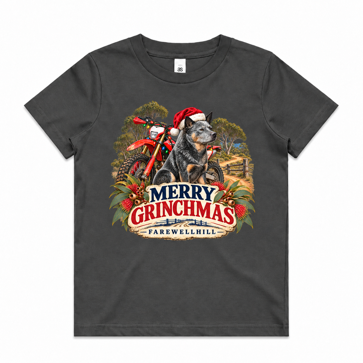 FAREWELLHILL Youth Staple Tee - Merry Grinchmas