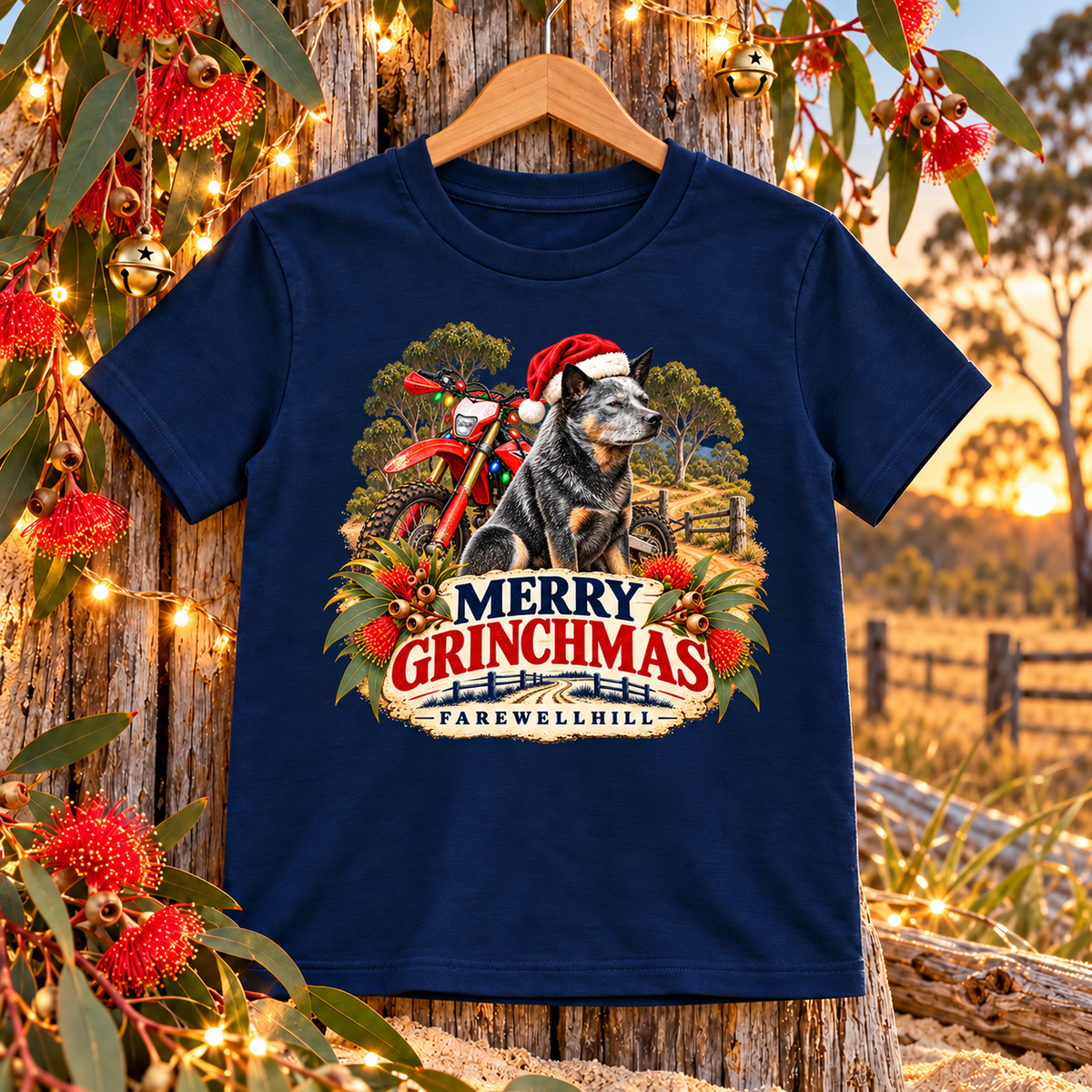 FAREWELLHILL Youth Staple Tee - Merry Grinchmas