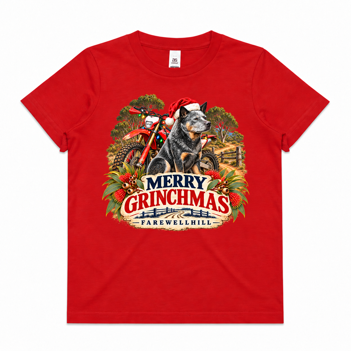 FAREWELLHILL Youth Staple Tee - Merry Grinchmas