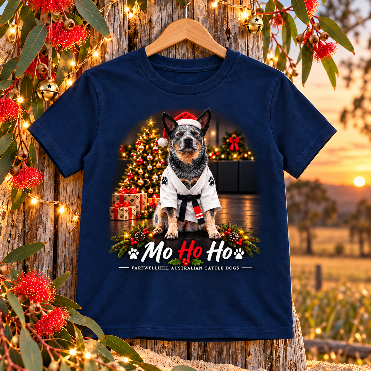 FAREWELLHILL Youth Staple Tee - Mo Ho Ho Christmas Jujitsu