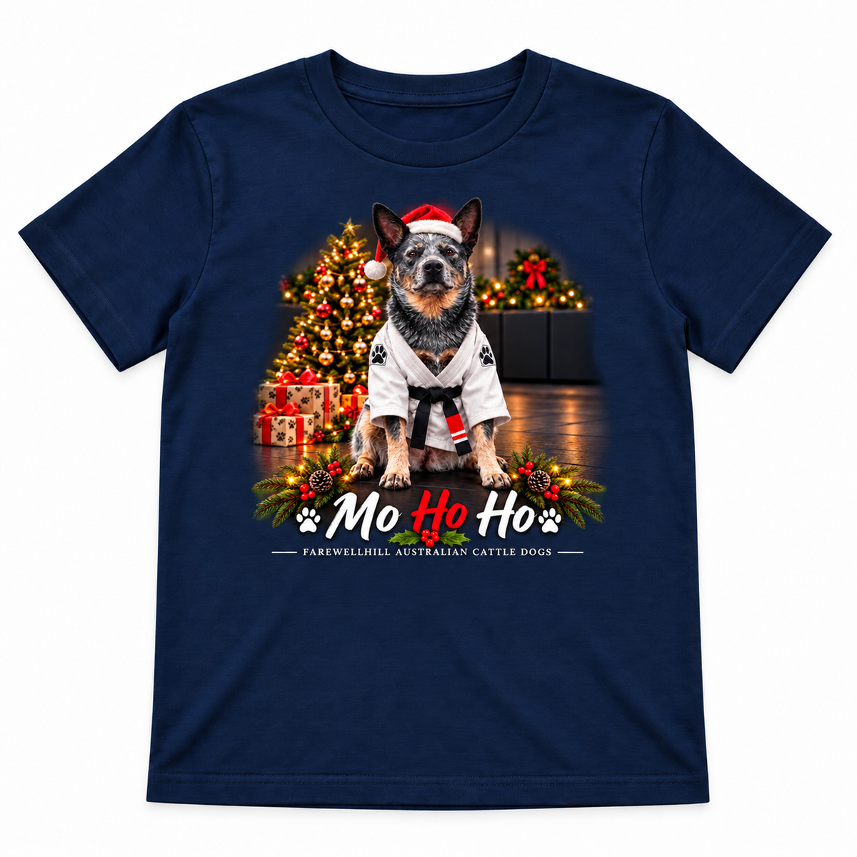 FAREWELLHILL Youth Staple Tee - Mo Ho Ho Christmas Jujitsu