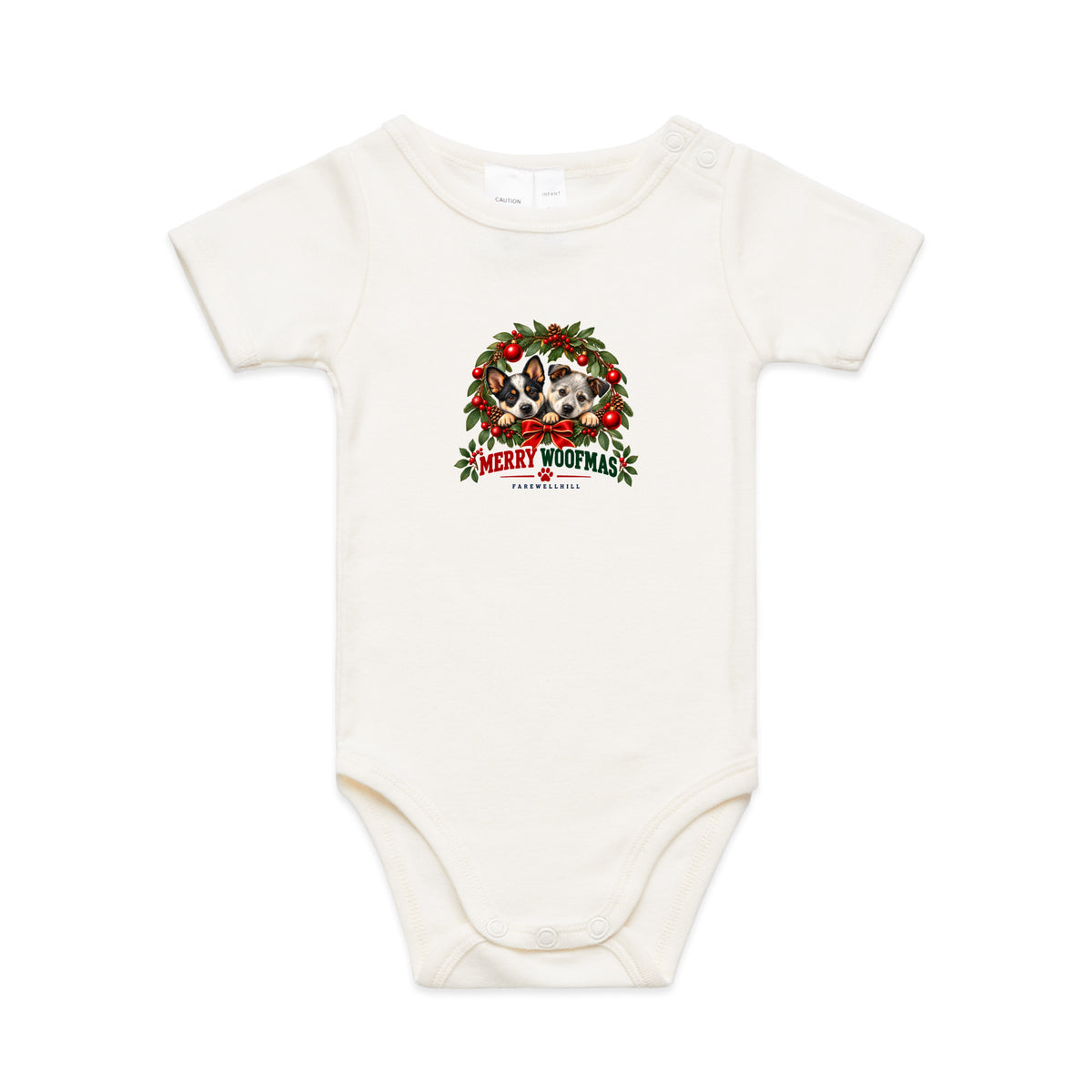 FAREWELLHILL Infant Mini-Me One-Piece - Merry Woofmas