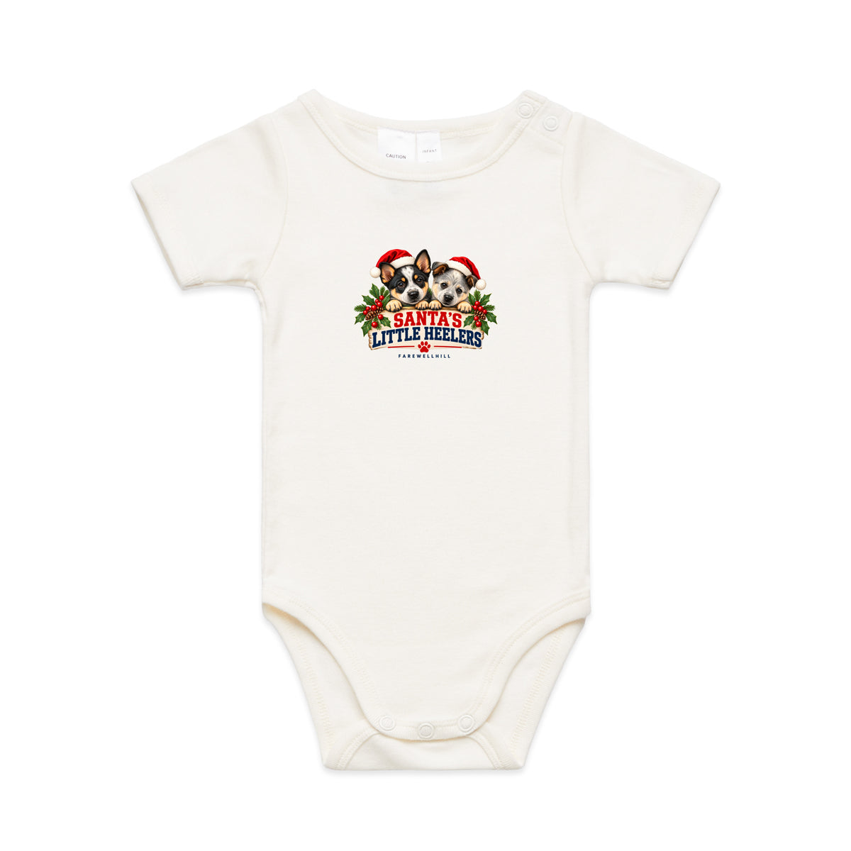 FAREWELLHILL Infant Mini-Me One-Piece - Santa’s Little Heelers