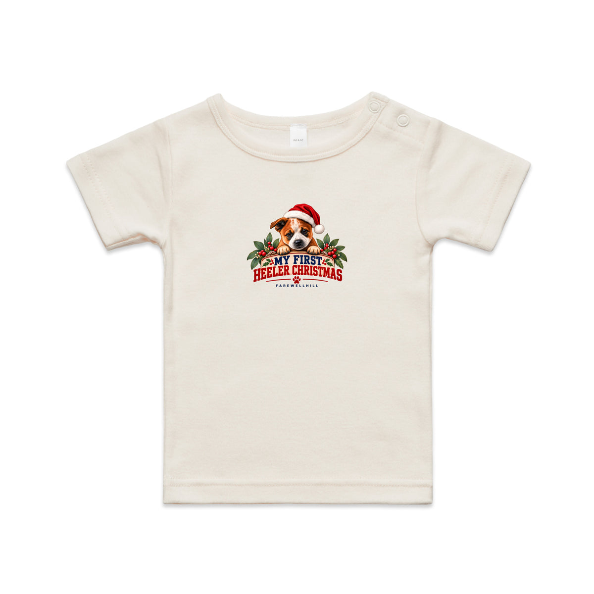 FAREWELLHILL Infant Wee Tee - My First Heeler Christmas