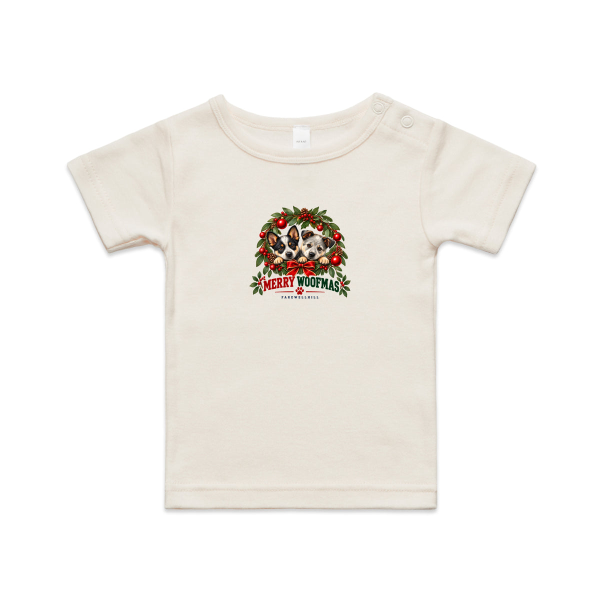 FAREWELLHILL Infant Wee Tee - Merry Woofmas