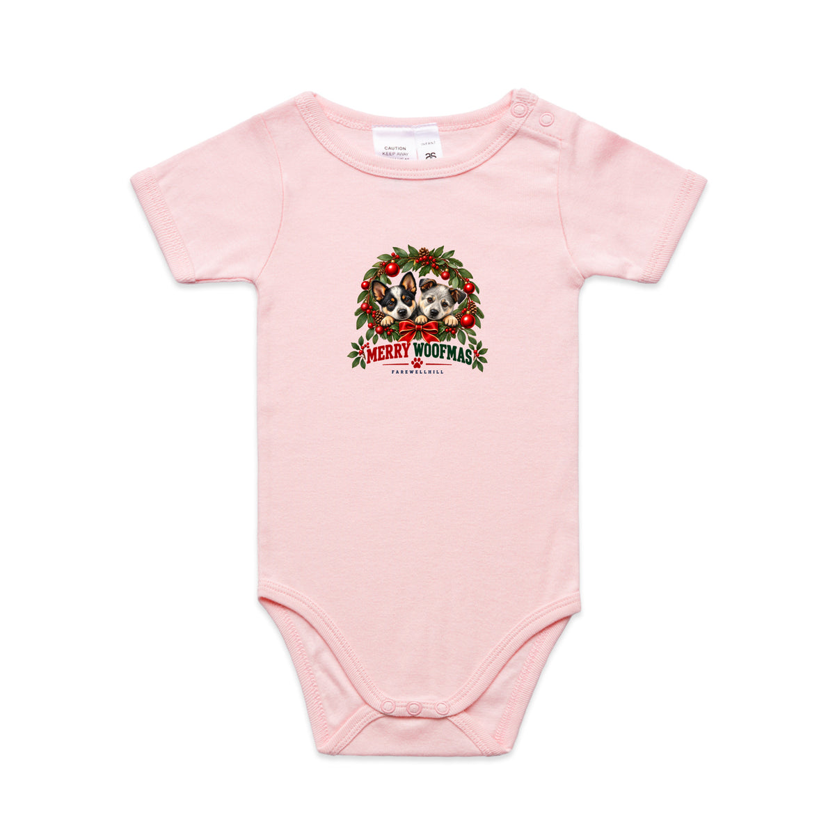 FAREWELLHILL Infant Mini-Me One-Piece - Merry Woofmas