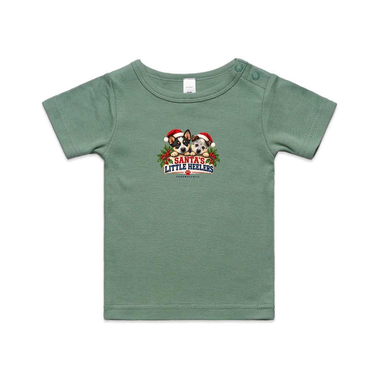 FAREWELLHILL Santa’s Little Heelers Infant Wee Tee