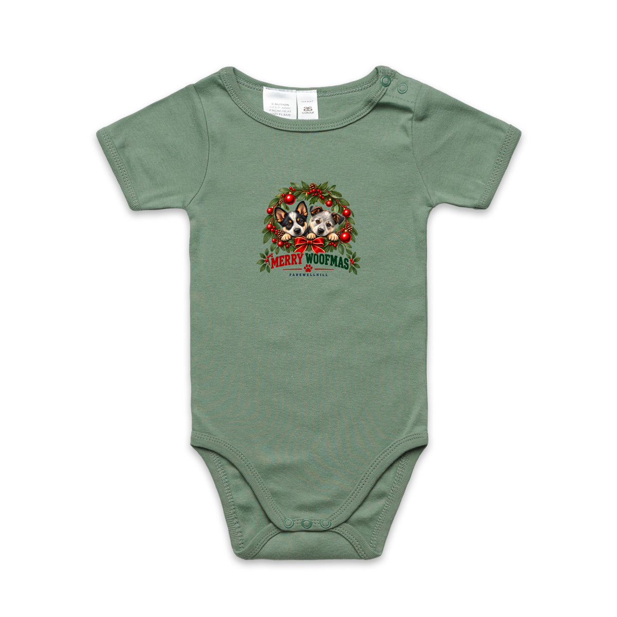FAREWELLHILL Infant Mini-Me One-Piece - Merry Woofmas