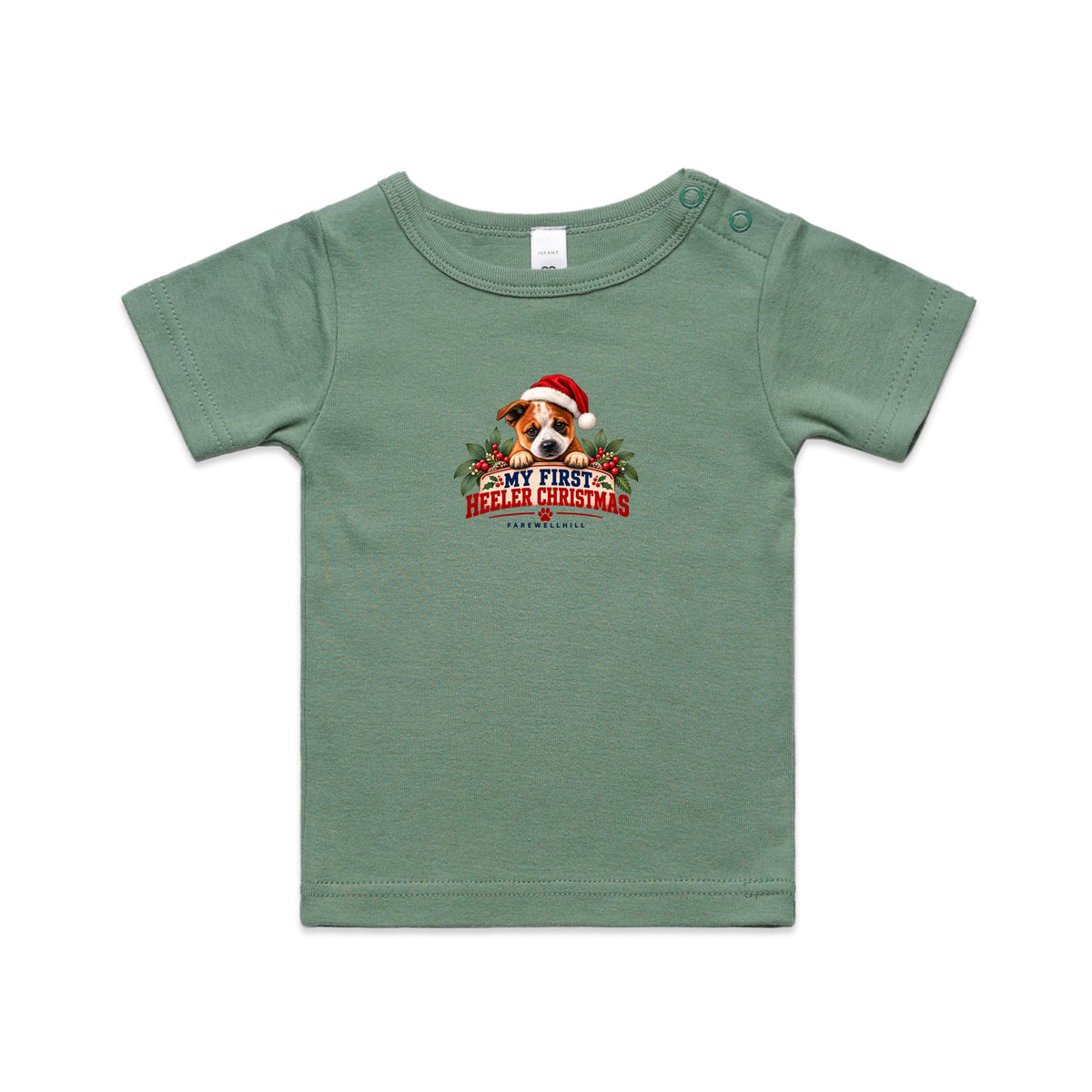 FAREWELLHILL Infant Wee Tee - My First Heeler Christmas