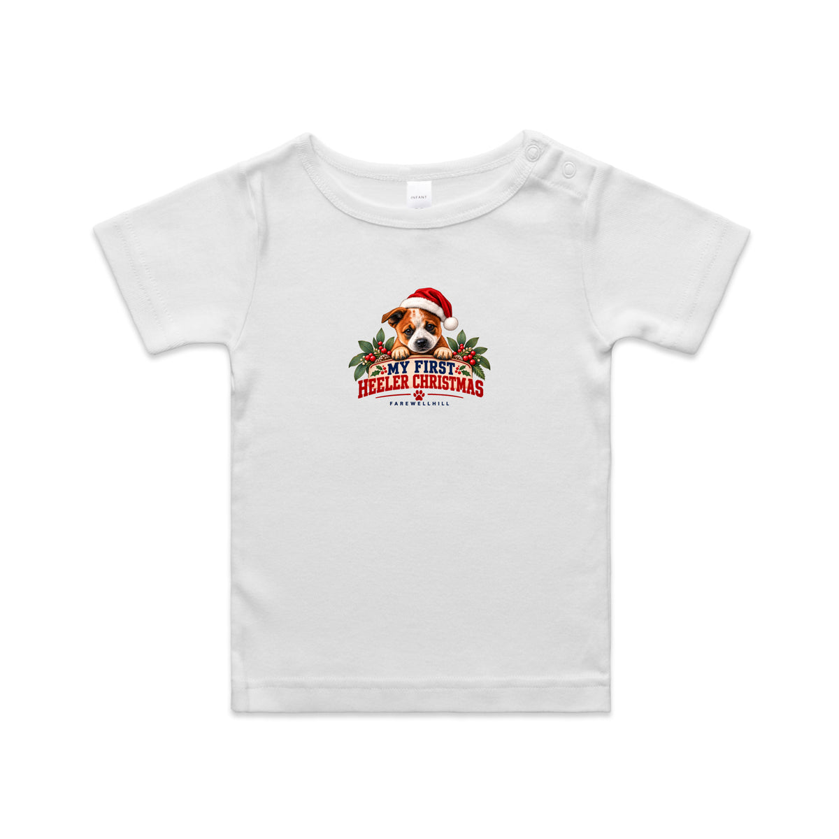 FAREWELLHILL Infant Wee Tee - My First Heeler Christmas