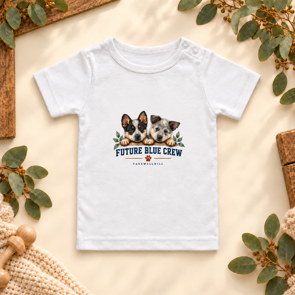 FAREWELLHILL Infant Wee Tee - Future Blue Crew