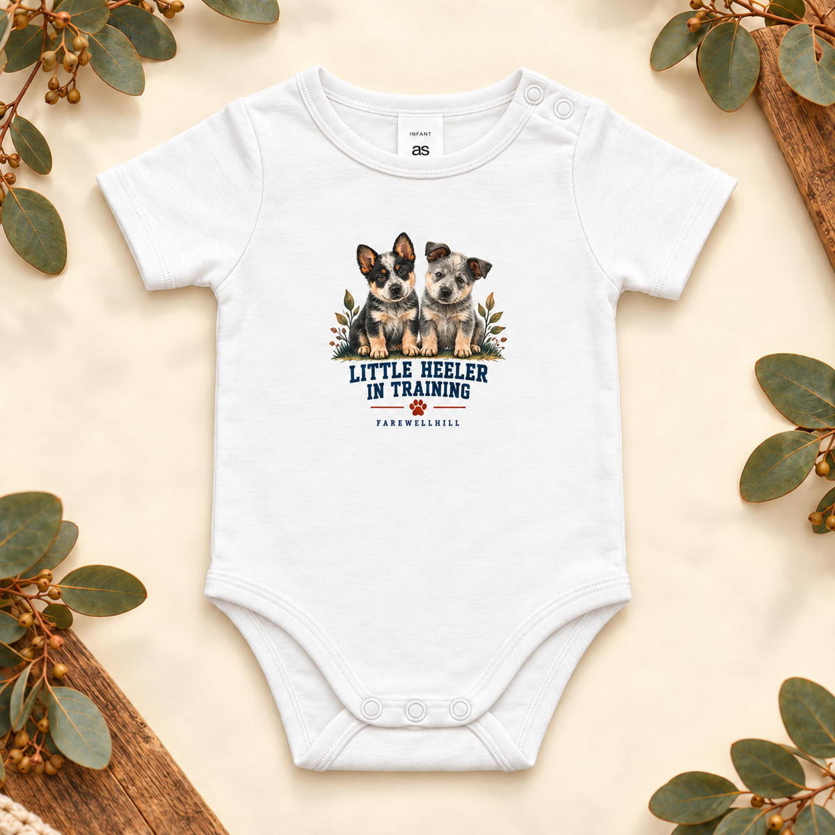 FAREWELLHILL Infant Mini-Me One-Piece - Little Heeler in Training Infant Mini-Me One-Piece