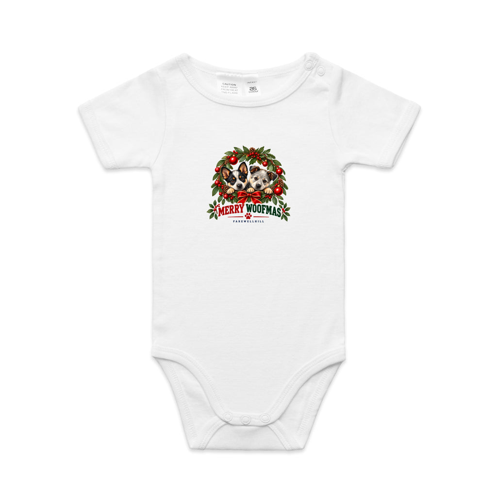 FAREWELLHILL Infant Mini-Me One-Piece - Merry Woofmas