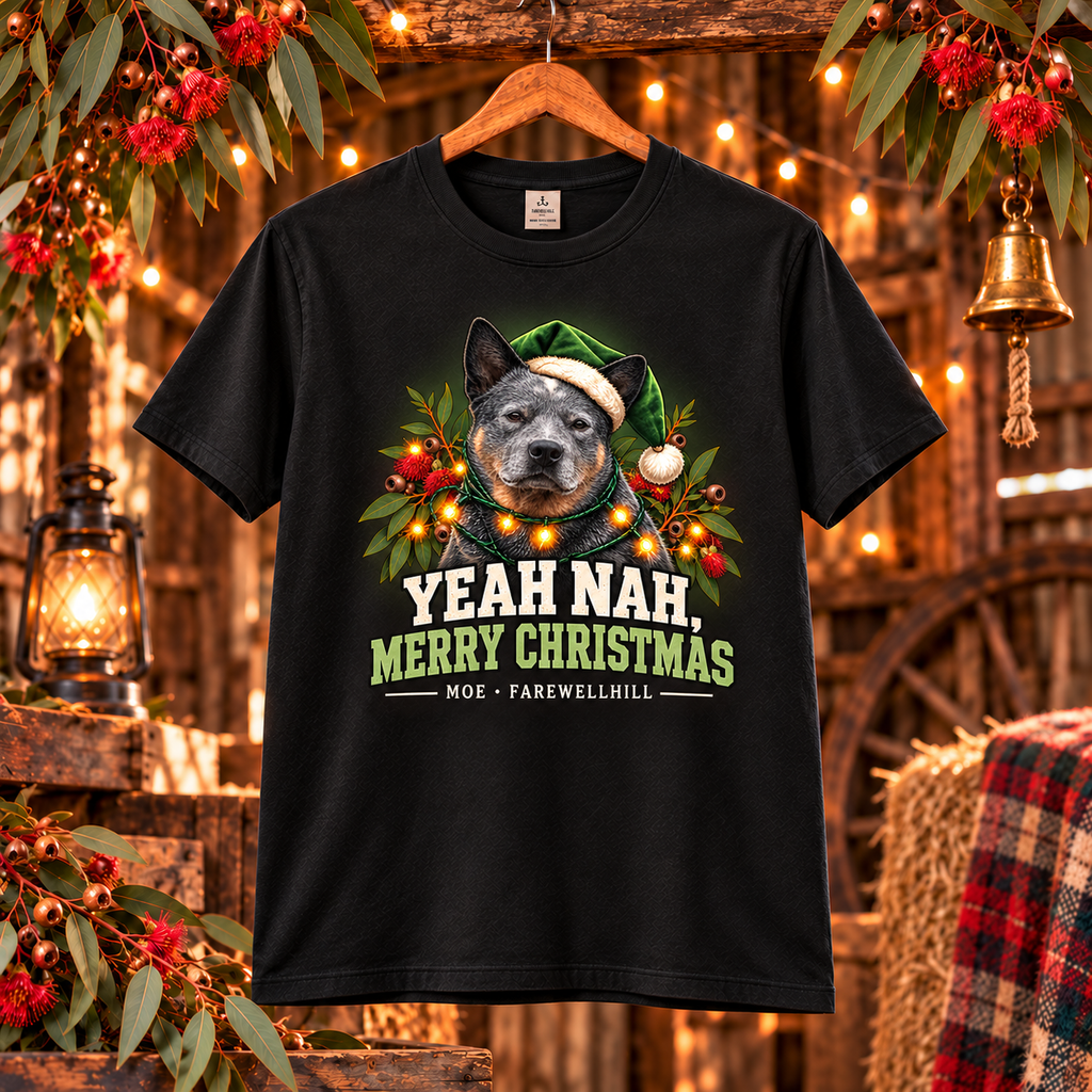 FAREWELLHILL Men’s Classic Tee - Yeah Nah, Merry Christmas
