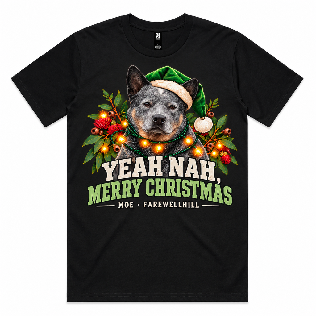 FAREWELLHILL Men’s Classic Tee - Yeah Nah, Merry Christmas