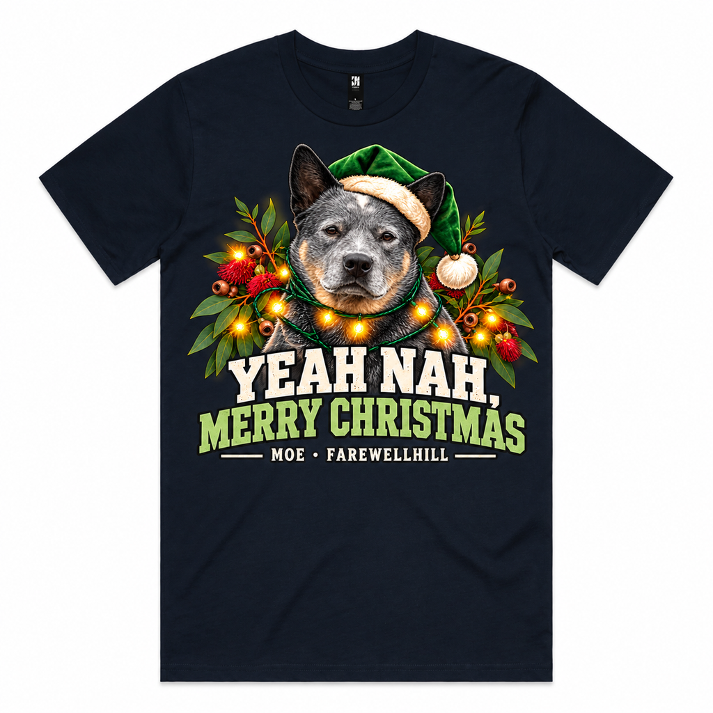 FAREWELLHILL Men’s Classic Tee - Yeah Nah, Merry Christmas