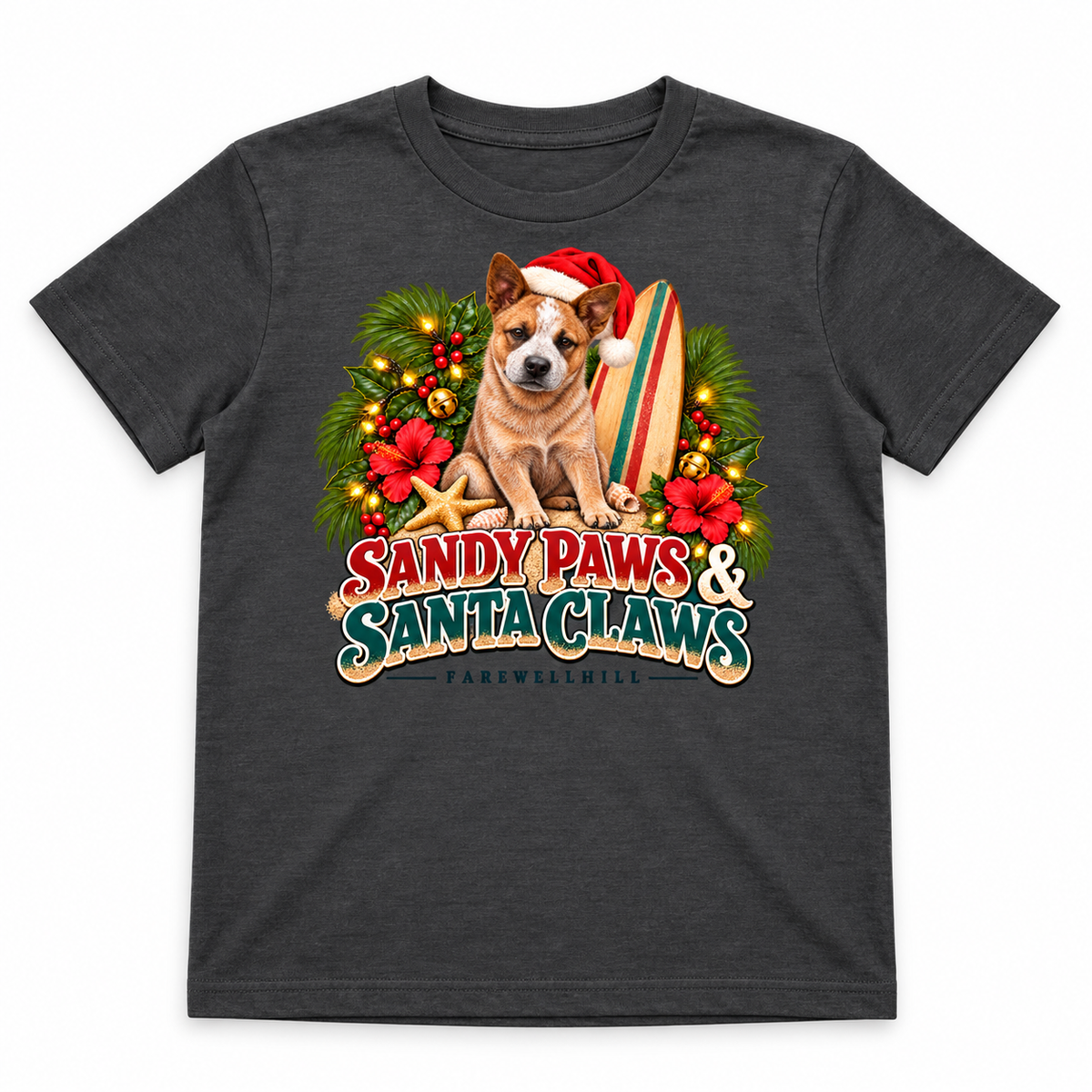FAREWELLHILL Youth Staple Tee - Sandy Paws & Santa Claws